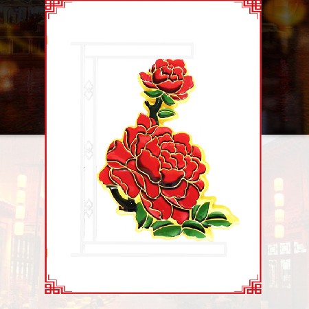 led牡丹花造型燈路燈亮化 led景觀(guān)造型燈節(jié)日喜慶道路發(fā)光裝飾